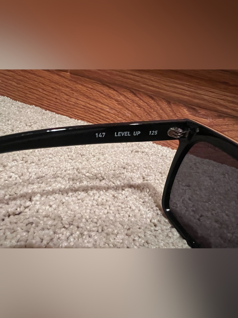 Quay Australia Black Square Shape Black & Gold Level Up Sunglasses with Case - Picture 5 of 8